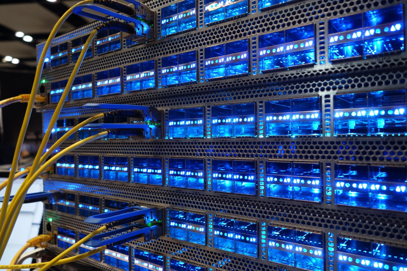 Network server with blue lights